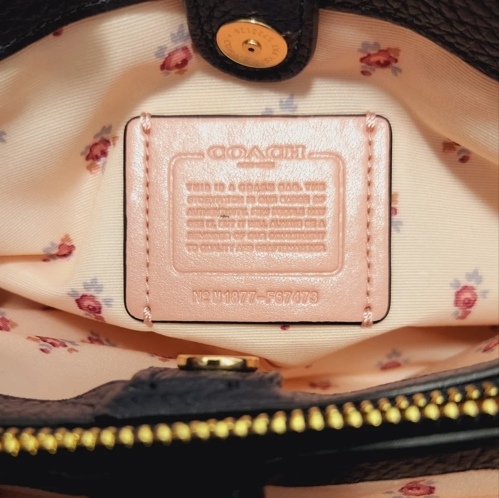 Coach Blue and Black Crossbody Bag - Picture 13 of 15